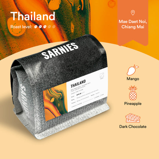 Thailand, Chiang Mai, Mae Daet Noi, Lica Estate Catimor Mango Co-Ferment Coffee Beans