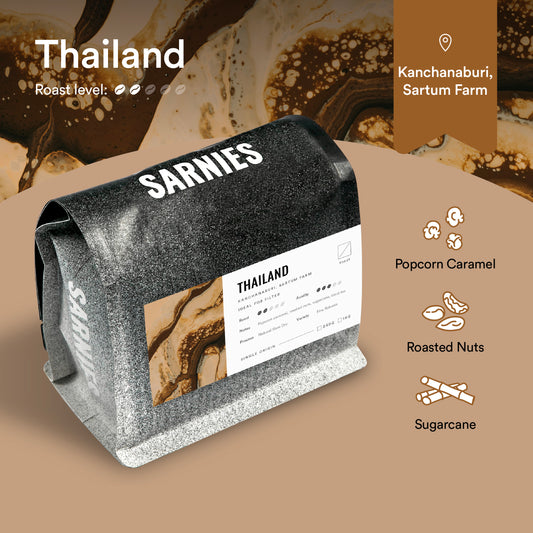 Thailand, Kanchanaburi, Sartum Farm Fine Robusta Coffee Beans