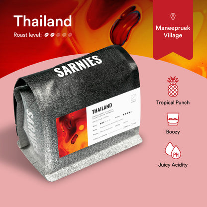 Thailand, Nan, Maneepruek Village, Catimor Coffee Beans