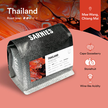 Thailand, Chiang Mai, Mae Wang, Peacerry Natural Anaerobic Coffee Beans