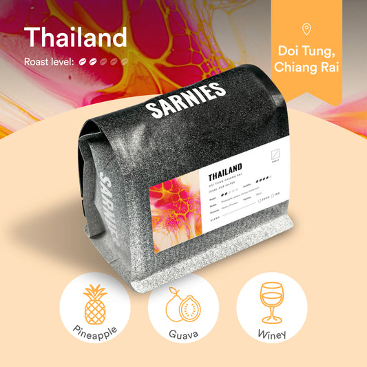 Thailand, Doi Tung, Chiang Rai, Gayo Honey Process Coffee Bean (Single Origin)