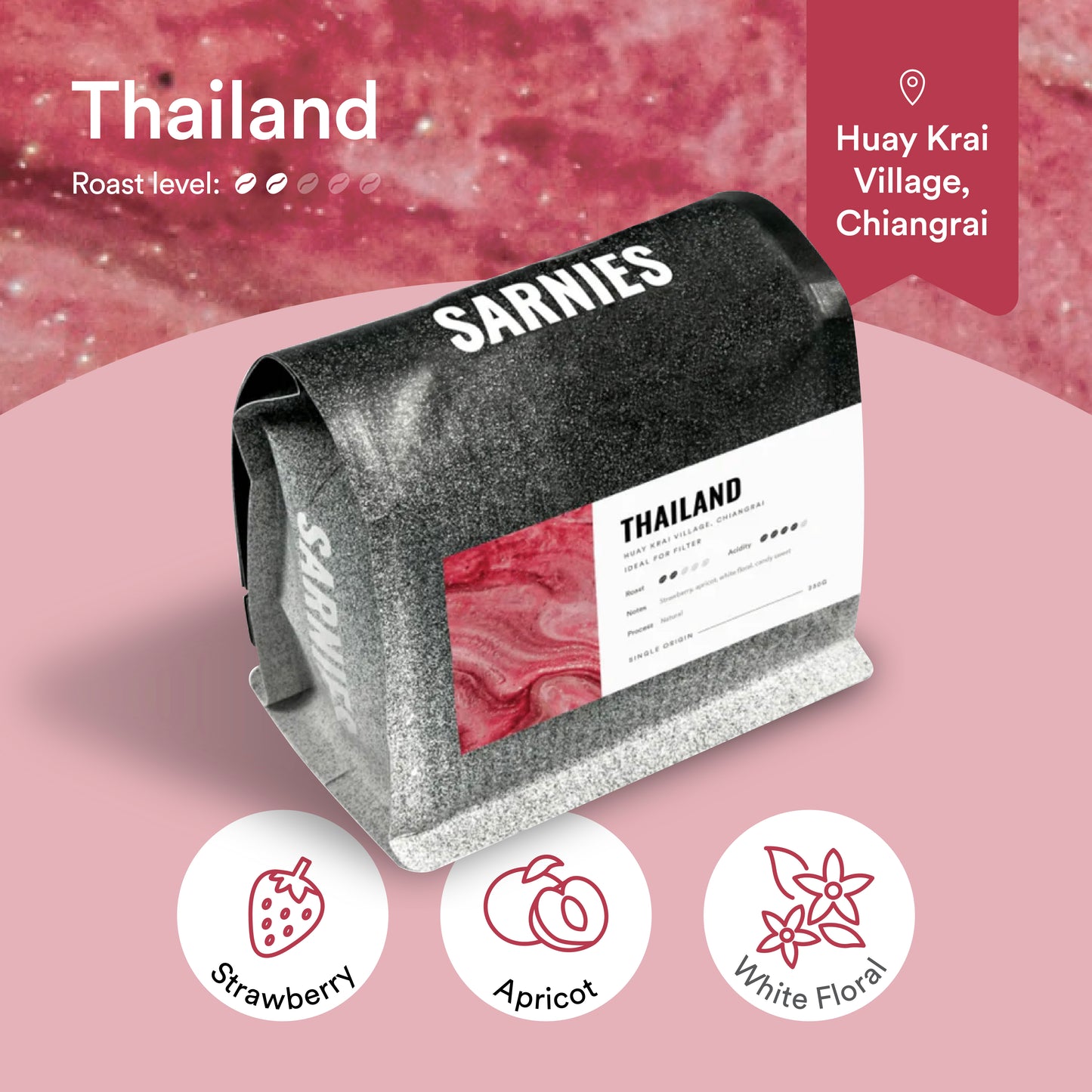 Thailand Huay Krai village, Organic Forest Coffee Bean (Single Origin)