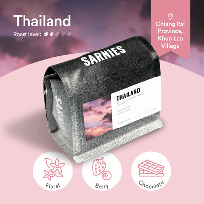 Thailand, Khun Lao Village, Chiang Rai, Natural Process (Sun-dried) Coffee Bean (Single Origin)