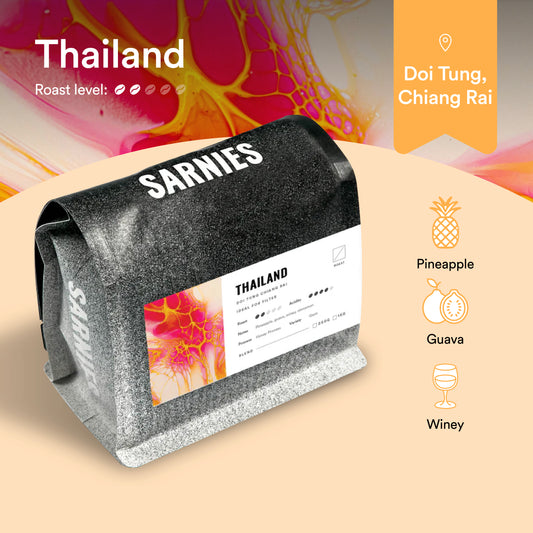 Thailand, Doi Tung, Chiang Rai, Gayo Honey Process Coffee Bean (Single Origin)