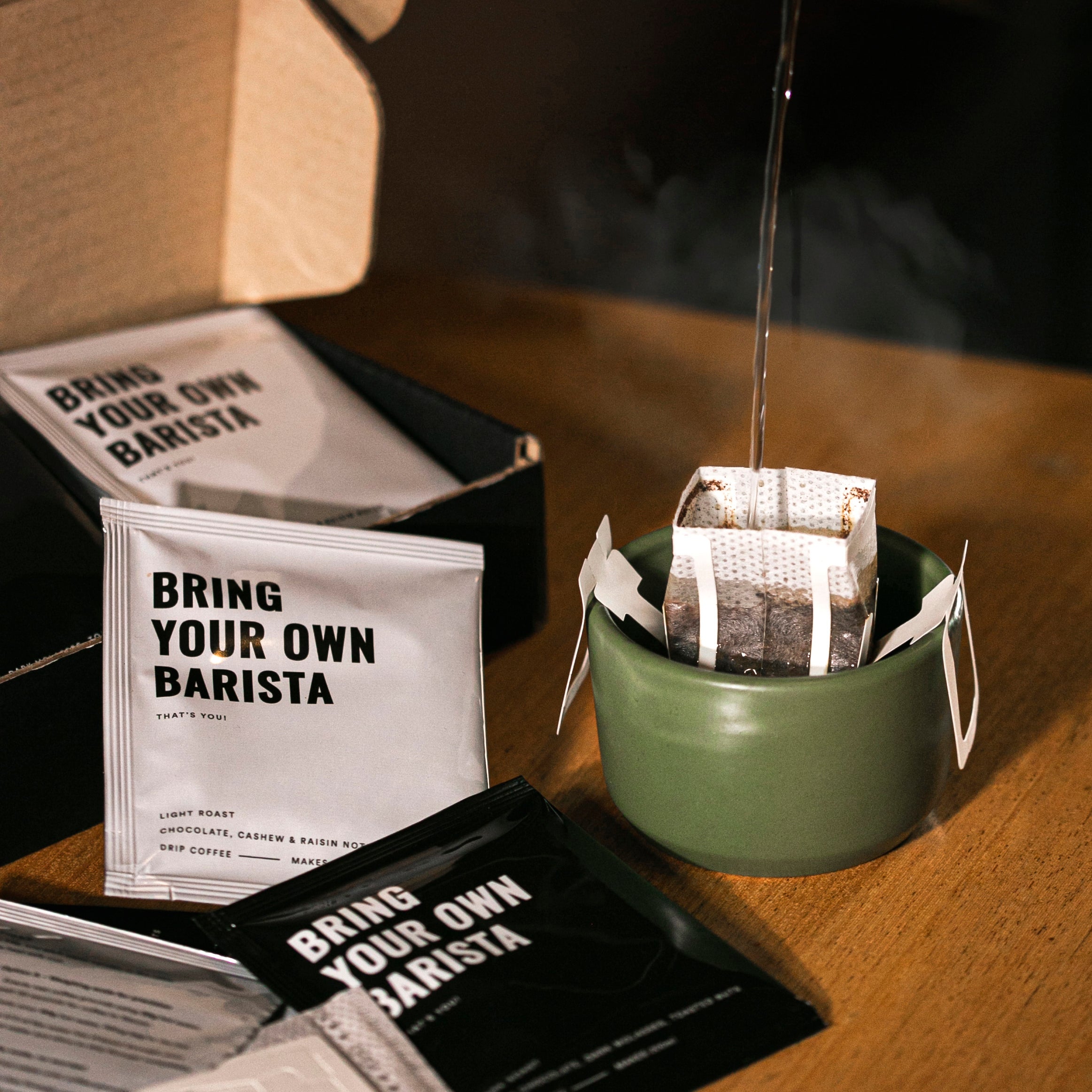 Drip coffee outlet packets